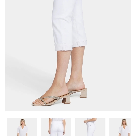 NYDJ Women's Crisp White Ankle Jeans - Picture 2 of 10